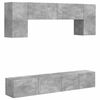 vidaXL Ensemble meuble TV 4 pcs Gris b&eacute;ton Bois d'ing&eacute;nierie