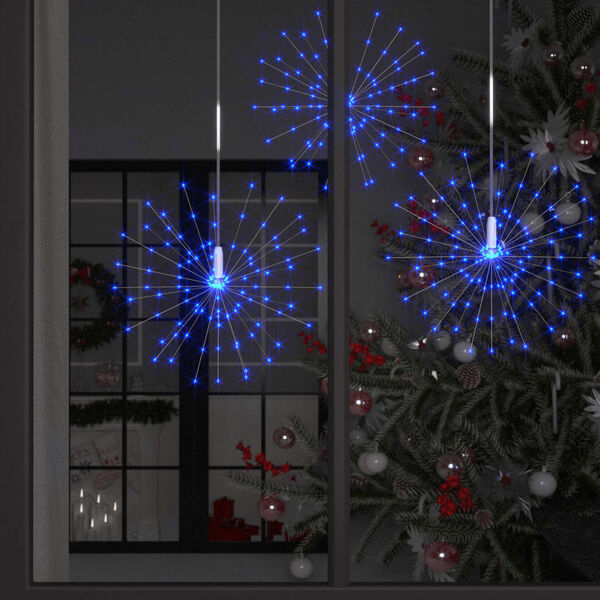 vidaXL Feu d'artifice de No&euml;l d'ext&eacute;rieur bleu clair 20 cm 140 LED