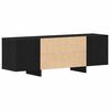 vidaXL Meuble TV Ch&ecirc;ne noir 120 x 30 x 40,5 cm Bois d'ing&eacute;nierie