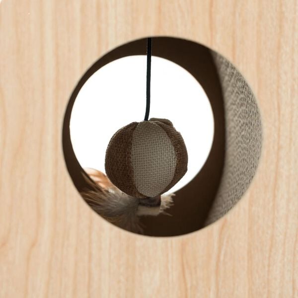 @Pet Tour &agrave; griffer pour chat Empire Marron 30x30x61,5 cm