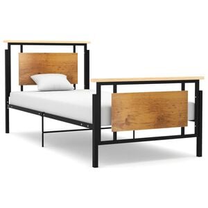 vidaXL Cadre de lit sans matelas m&eacute;tal 90x200 cm