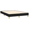 vidaXL Sommier &agrave; lattes de lit avec matelas Noir 140x190 cm Tissu