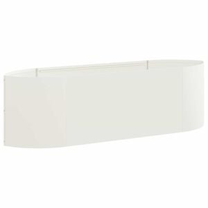 vidaXL Jardin sur&eacute;lev&eacute; Blanc 140 x 40 x 40 cm Acier