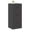 vidaXL Cabinet de Dossier avec tiroir Noir 45,5 x 42 x 106,5 cm