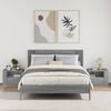 vidaXL Tables de chevet murales 2 pcs sonoma gris 45x30x35 cm