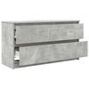 vidaXL Meuble TV gris b&eacute;ton 100x35x54 cm bois d'ing&eacute;nierie