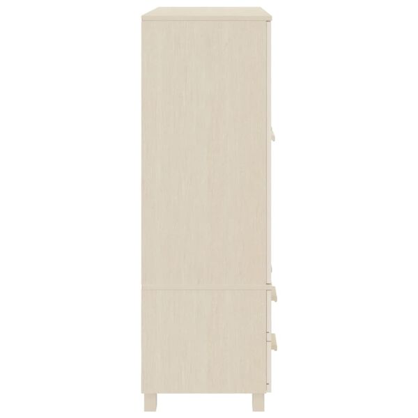 vidaXL Garde-robe HAMAR Marron miel 99x45x137 cm Bois massif de pin