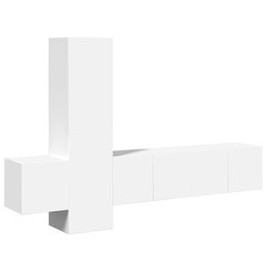 vidaXL Ensemble de meubles TV 5 pcs Blanc Bois d'ing&eacute;nierie
