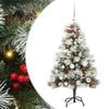 vidaXL Sapin de No&euml;l artificiel Vert et blanc 120 cm