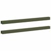 vidaXL Profil&eacute; de recouvrement de jardin 2 pc 100 x 5 x 5 cm Acier