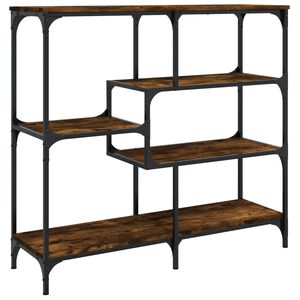 vidaXL Table console ch&ecirc;ne fum&eacute; 103x32x95 cm bois d'ing&eacute;nierie