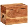 vidaXL Bo&icirc;te de rangement 39x28x31 cm Bois massif d'acacia