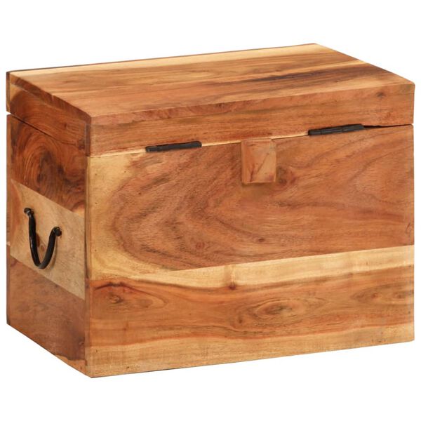 vidaXL Bo&icirc;te de rangement 39x28x31 cm Bois massif d'acacia