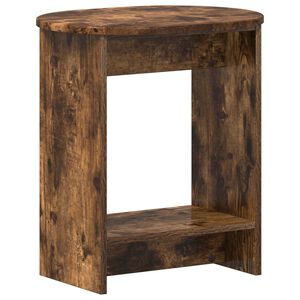 vidaXL Table d'appoint Ch&ecirc;ne fum&eacute; 50 x 39,5 x 55 cm Bois d'ing&eacute;nierie
