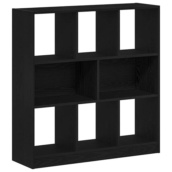vidaXL Biblioth&egrave;que ch&ecirc;ne noir 97,5x29,5x100 cm bois d'ing&eacute;nierie