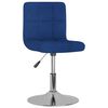 vidaXL Tabouret de bar pivotant Bleu Tissu