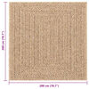 vidaXL Tapis ZIZUR beige 240x240 cm aspect de jute int&eacute;rieur ext&eacute;rieur