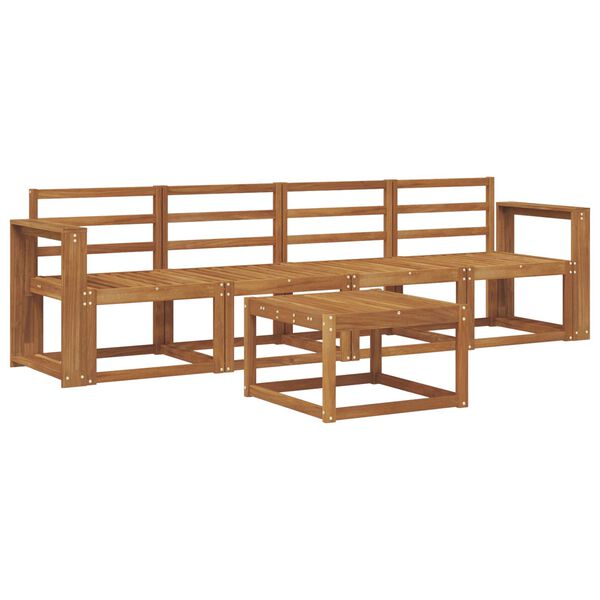 vidaXL Ensemble de canap&eacute;s d'ext&eacute;rieur 5 pcs Naturel