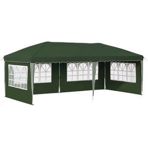 vidaXL Tente de f&ecirc;te pop-up 575 x 289 x 245 cm Vert