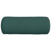 vidaXL Coussins d'accent 2 pcs Vert foncé Ø 25 x 70 cm tissu