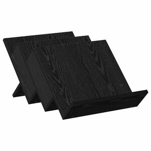 vidaXL &Eacute;tag&egrave;re &agrave; magazines avec &eacute;tag&egrave;re Ch&ecirc;ne noir 53 x 40 x 28,5 cm