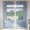 vidaXL Rideaux en voile avec œillets 2 pcs bleu royal