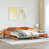 vidaXL Lit de jour et lit gigogne sans matelas 80x200 cm bois massif