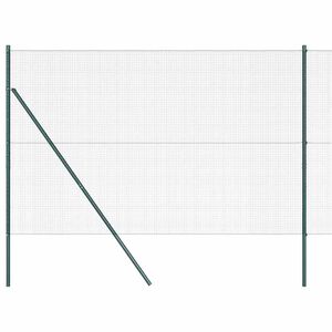 vidaXL Cl&ocirc;ture en fils soud&eacute;s pour fixation au sol 25 x 1,6 m Vert