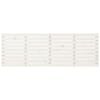 vidaXL T&ecirc;te de lit murale Blanc 206x3x63 cm Bois massif de pin