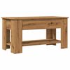 vidaXL Table basse ch&ecirc;ne artisanal 101x49x52 cm bois d'ing&eacute;nierie
