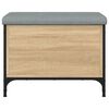 vidaXL Banc de rangement ch&ecirc;ne sonoma 62x42x45 cm bois d'ing&eacute;nierie