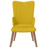 vidaXL Chaise de relaxation avec repose-pied Jaune moutarde Velours