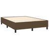 vidaXL Sommier &agrave; lattes de lit avec matelas Marron fonc&eacute; 140x190 cm