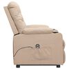vidaXL Fauteuil Cr&egrave;me Tissu