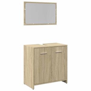 vidaXL Ensemble de meubles de salle de bain 2 pcs ch&ecirc;ne sonoma