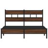 vidaXL Cadre de lit sans matelas ch&ecirc;ne marron 160x200 cm