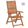 vidaXL Chaises de jardin pliantes inclinables lot de 2