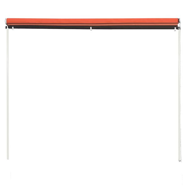 vidaXL Auvent r&eacute;tractable 250x150 cm Orange et marron