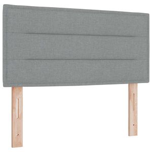 vidaXL T&ecirc;te de lit Gris clair tissu
