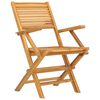 vidaXL Chaises de jardin pliantes lot de 6 55x62x90cm bois massif teck