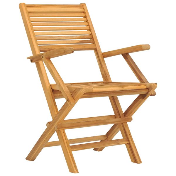 vidaXL Chaises de jardin pliantes lot de 6 55x62x90cm bois massif teck