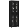 vidaXL Haut Armoire FLORIN Noir 60 x 35 x 182 cm Bois d'ing&eacute;nierie