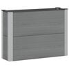 vidaXL Jardini&egrave;re sur&eacute;lev&eacute;e Gris 100 x 30 x 72 cm alu.