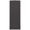 vidaXL Portant de bois chauffage noir 40x30x80 cm