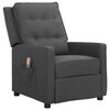 vidaXL Fauteuil de massage inclinable Gris fonc&eacute; Tissu