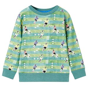 vidaXL Sweatshirt pour enfants m&eacute;lange vert clair 116