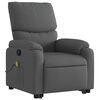 vidaXL Fauteuil de massage inclinable Gris fonc&eacute; Tissu