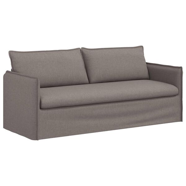 vidaXL Canap&eacute; 180cm Taupe M&eacute;tал