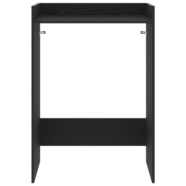 vidaXL Armoire pour machine &agrave; laver Ch&ecirc;ne noir 67,5 x 48 x 97 cm
