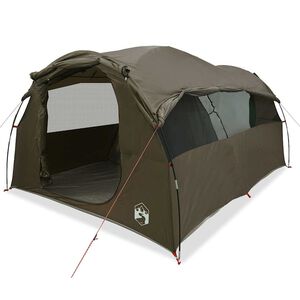 vidaXL Tente familiale tunnel 6 personnes marron imperméable